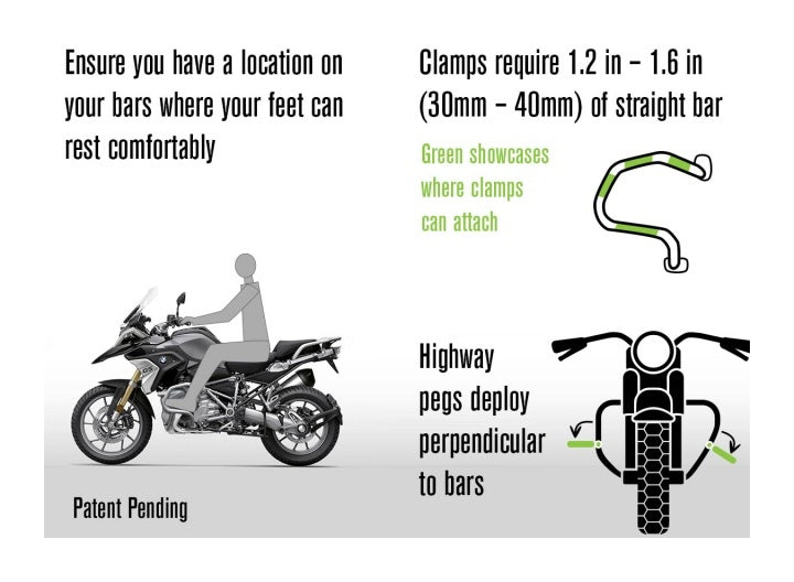 Reposapiés universales para carretera AltRider ADV