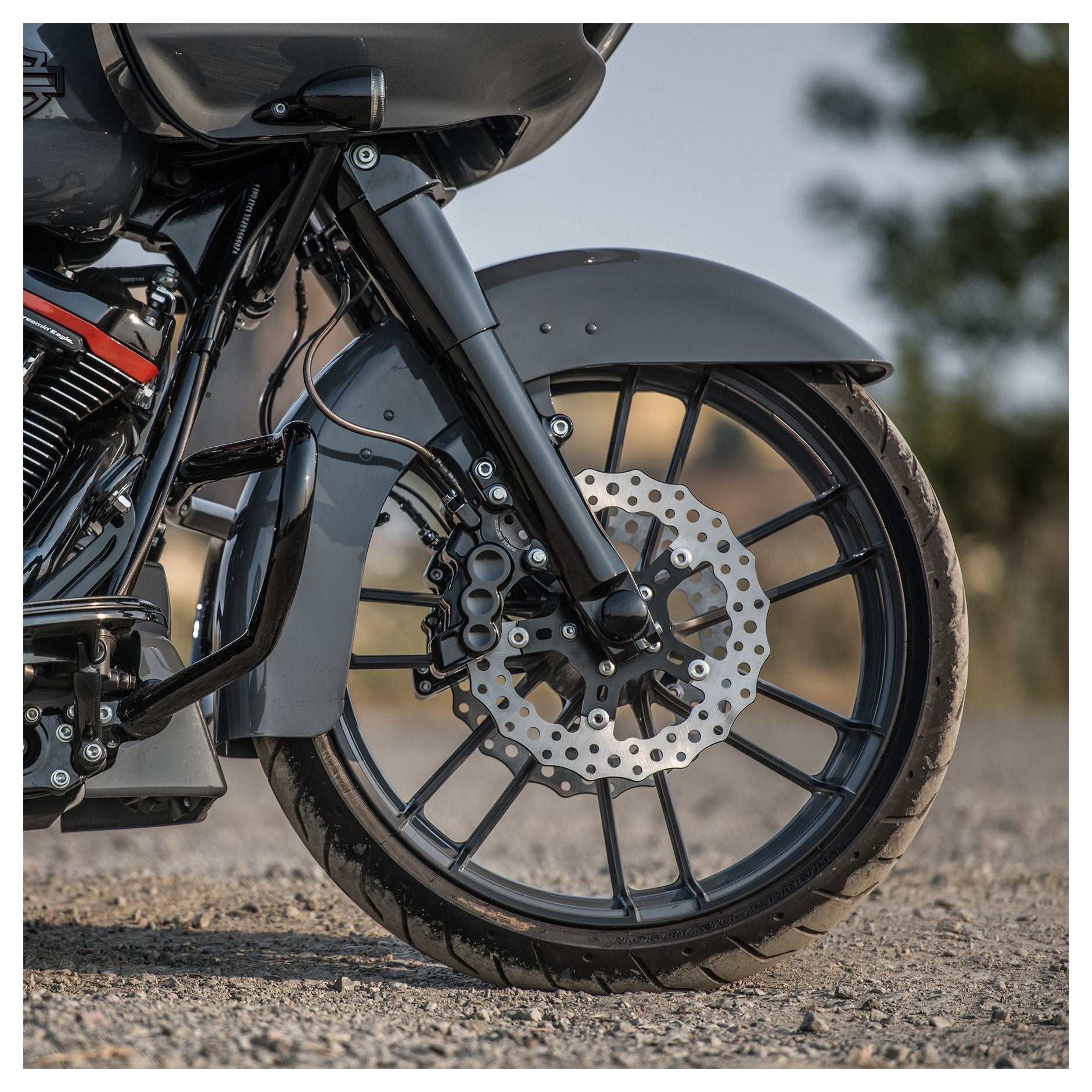 Rotor delantero/trasero dentado Arlen Ness de 11,8" para Harley (2006-2017)