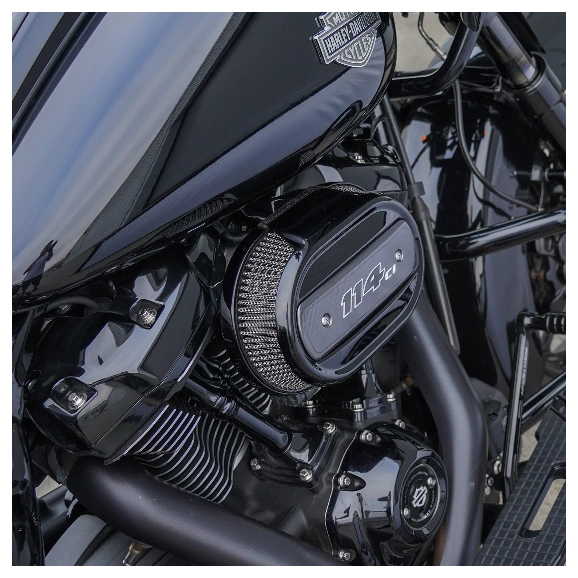 Filtro de aire mejorado Arlen Ness Big Sucker Factory Oval para Harley M8