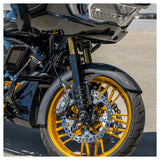 Guardabarros delantero Arlen Ness con revestimiento de fibra de carbono para Harley Touring