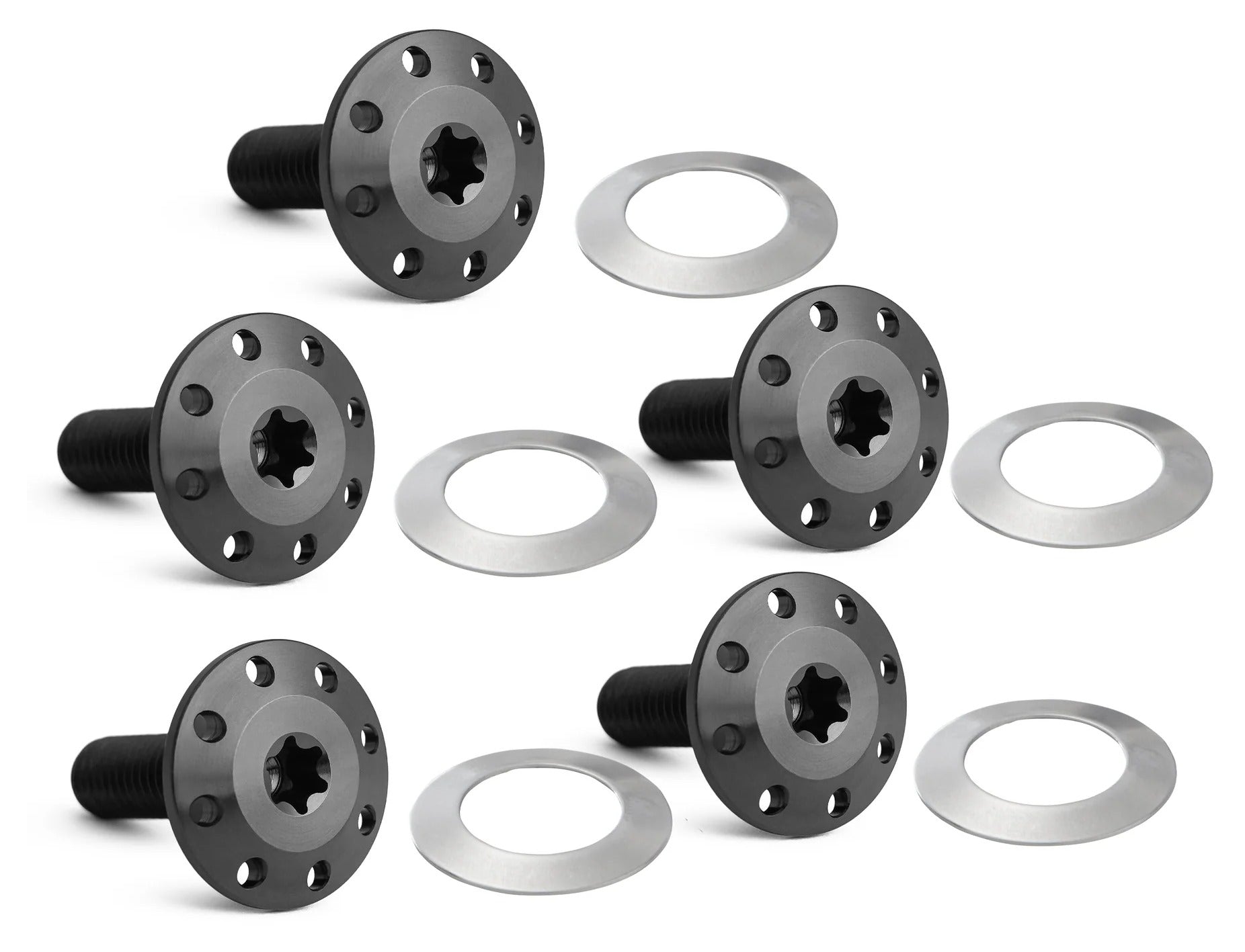Kit de pernos de rotor de montaje de radios de titanio Holeshot de Arlen Ness para Harley Touring 2009-2025