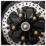 Kit de pernos de rotor de montaje de radios de titanio Holeshot de Arlen Ness para Harley Touring 2009-2025