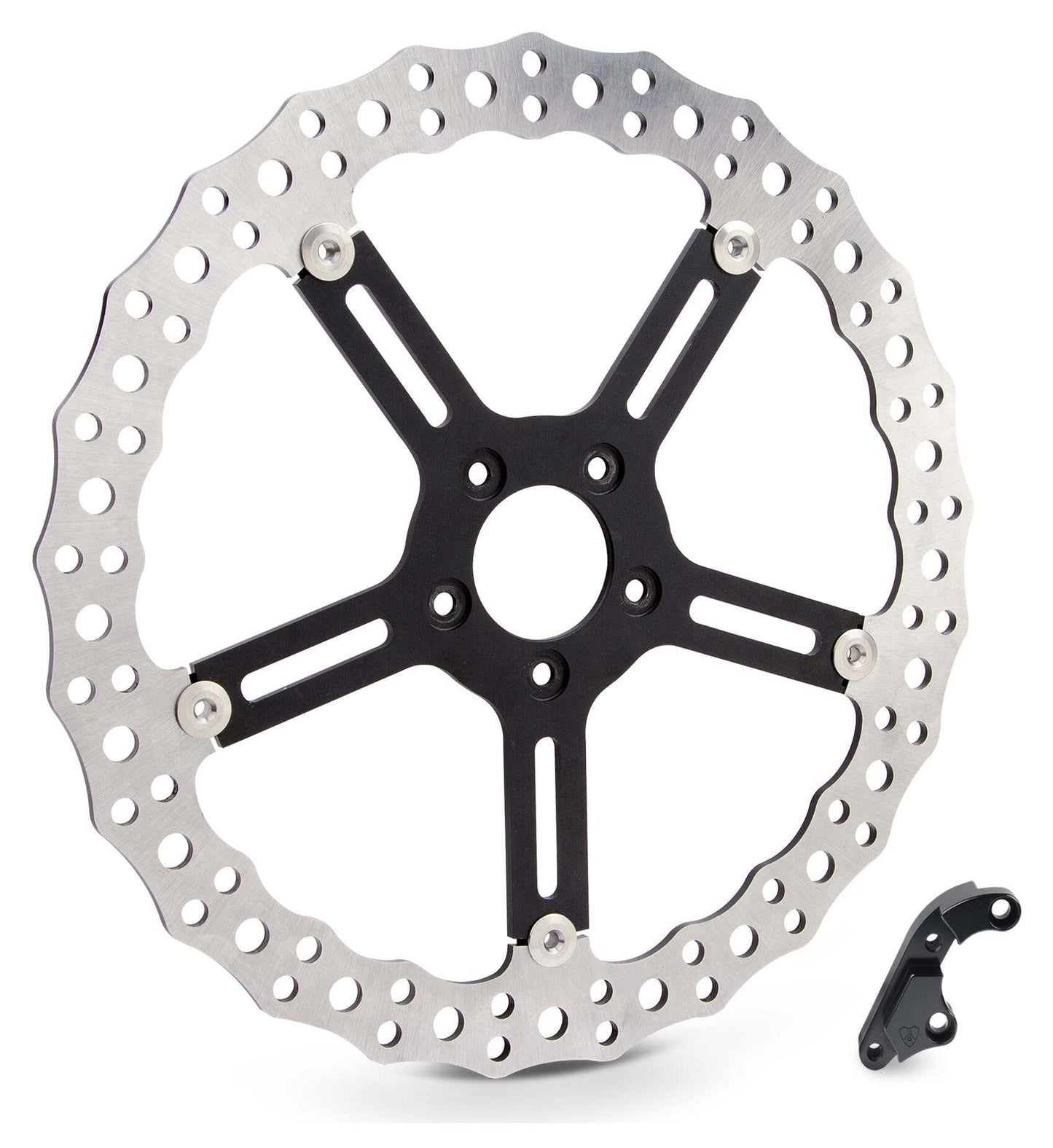 Kit de rotor delantero Arlen Ness Jagged de 15" para Harley Low Rider S/Sport Glide 2018-2026