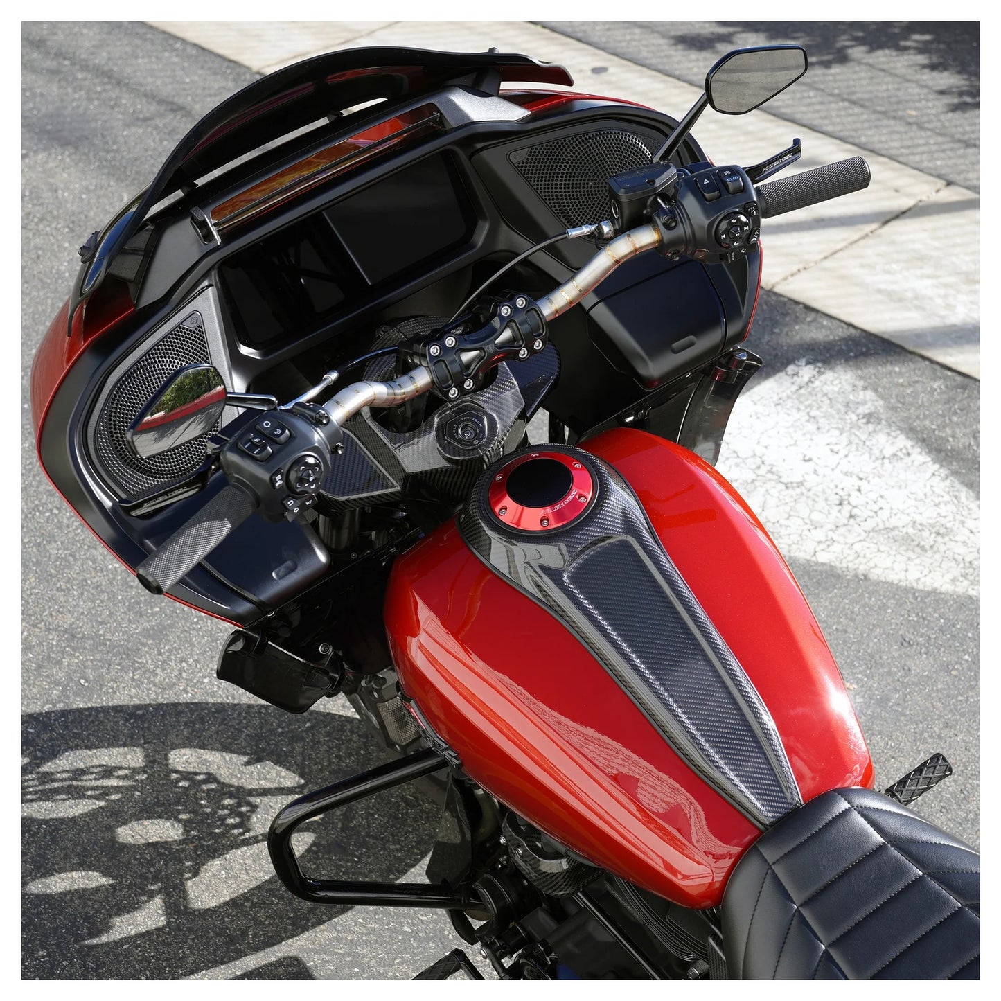Tapón de gasolina emergente Arlen Ness para Harley FLHX/FLTRX 2023-2026