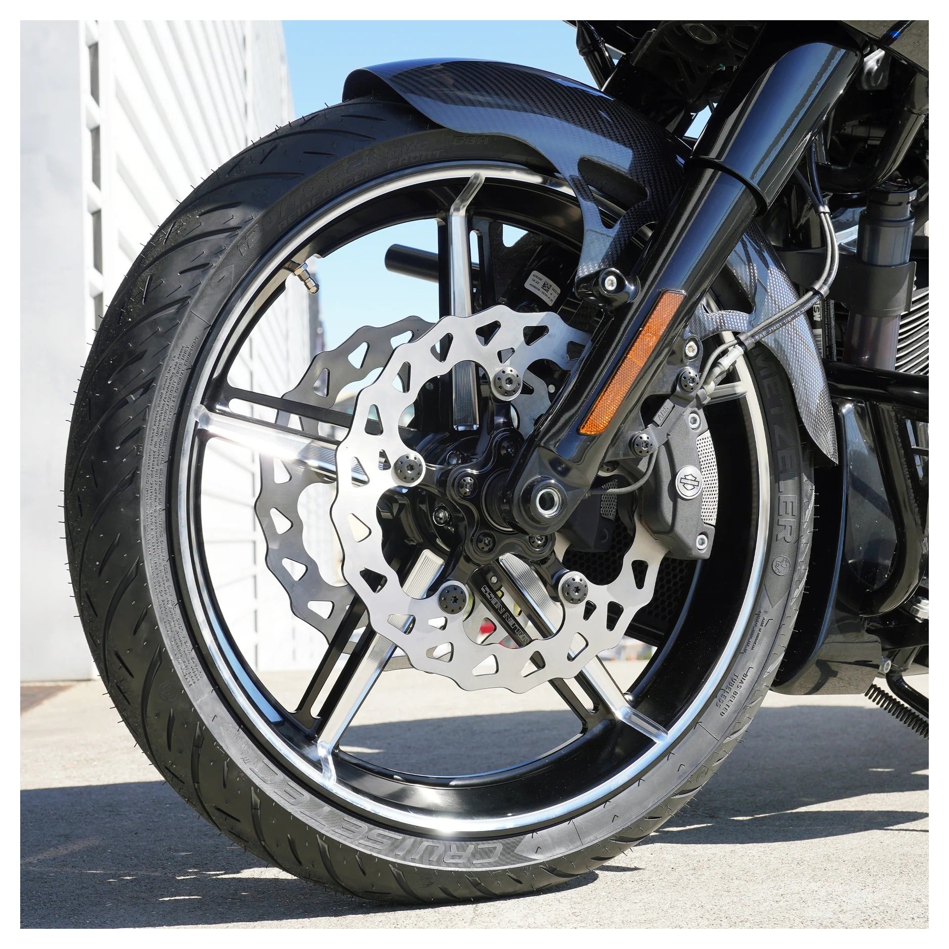 Rotor de freno delantero Arlen Ness Rotator II de 320 mm para Harley Touring/Pan America 2021-2026