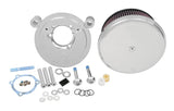 Kit de filtro de aire Arlen Ness Stage 2 Big Sucker para Harley Twin Cam 1999-2017. Filtro de aire estándar/cromado liso. [Instalado previamente]