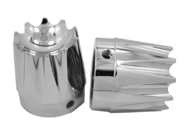 Cubiertas de tuercas del eje delantero Avon para Harley