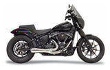 Sistema de escape corto Bassani 2 en 1 Ripper para Harley