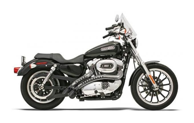Escapes radiales Bassani con protectores térmicos para Harley