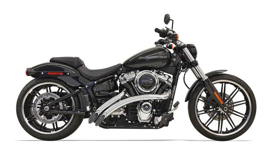 Escapes radiales Bassani con protectores térmicos para Harley