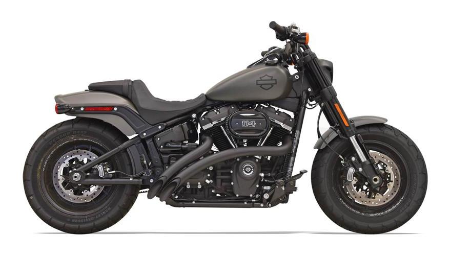 Escapes radiales Bassani con protectores térmicos para Harley