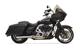 Escape corto Bassani Road Rage de acero inoxidable 2 en 1 para Harley Touring
