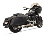 Escape corto Bassani Road Rage de acero inoxidable 2 en 1 para Harley Touring