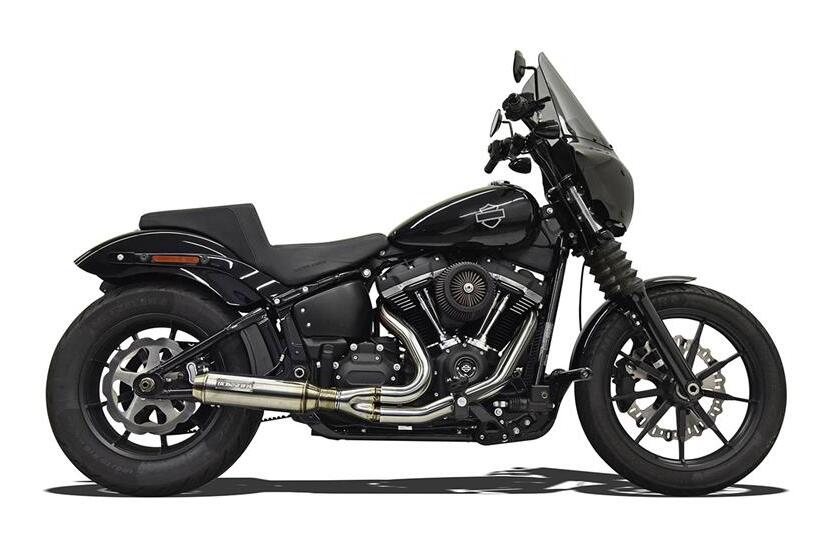 Escape Bassani Road Rage III 2 en 1 con silenciador Superbike para Harley