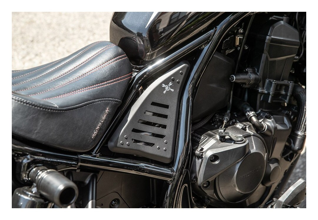Juego de cubiertas de panel lateral Burly Brand Slash Cut para Honda Rebel 1100 (2021-2026)