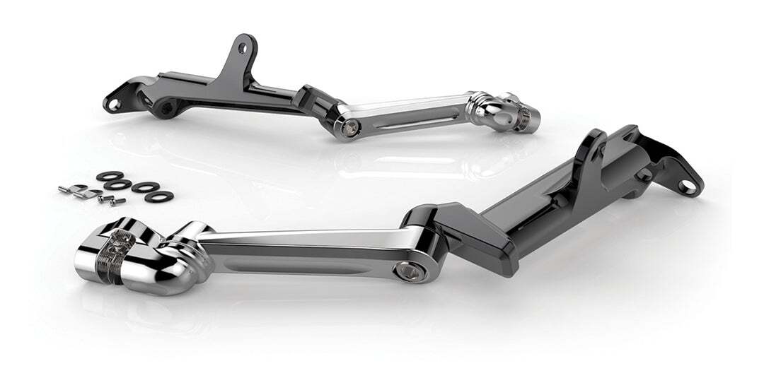 Soportes de estribo ajustables para Harley Touring 2009-2026, montados en el chasis Ciro