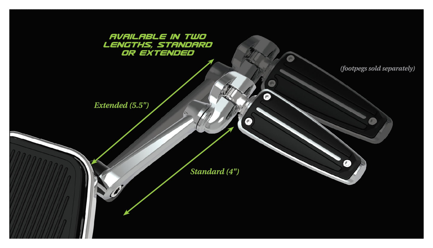 Soportes de estribo ajustables para Harley Touring 2009-2026, montados en el chasis Ciro
