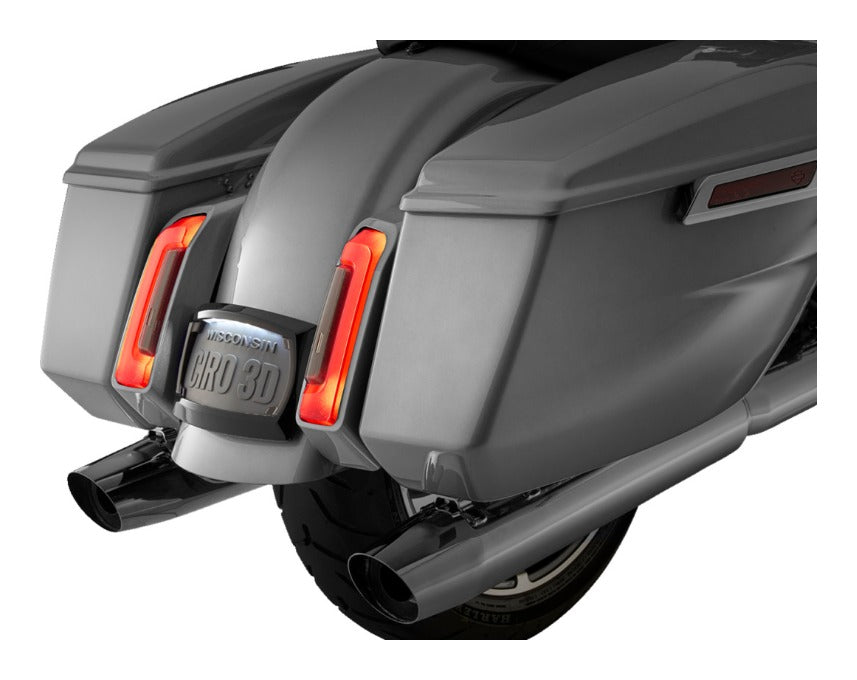 Marco de matrícula LED curvo Ciro para Harley FLHX/FLTRX 2023-2026