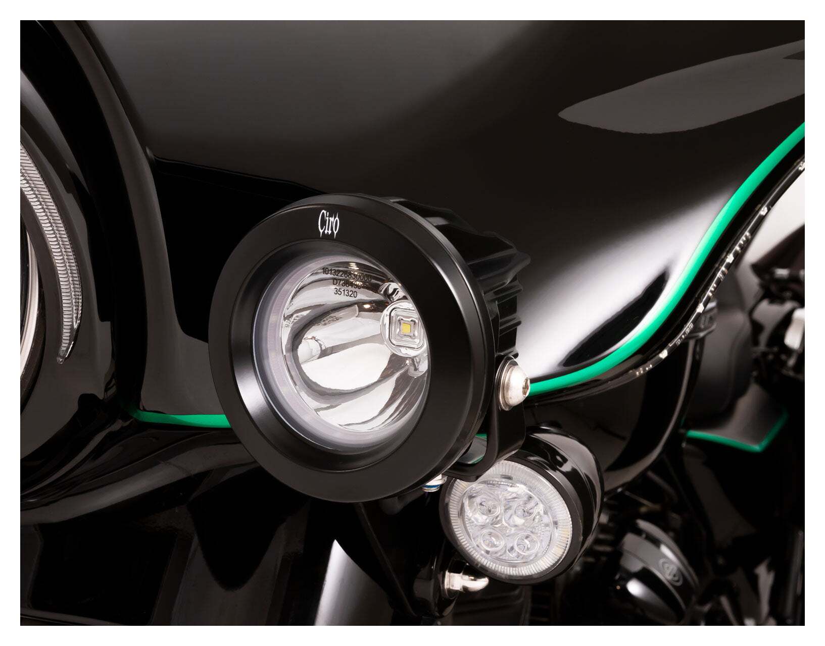 Faros de conducción Ciro Tac-10 Light Cannon para Harley Street Glide/Electra Glide 2014-2026