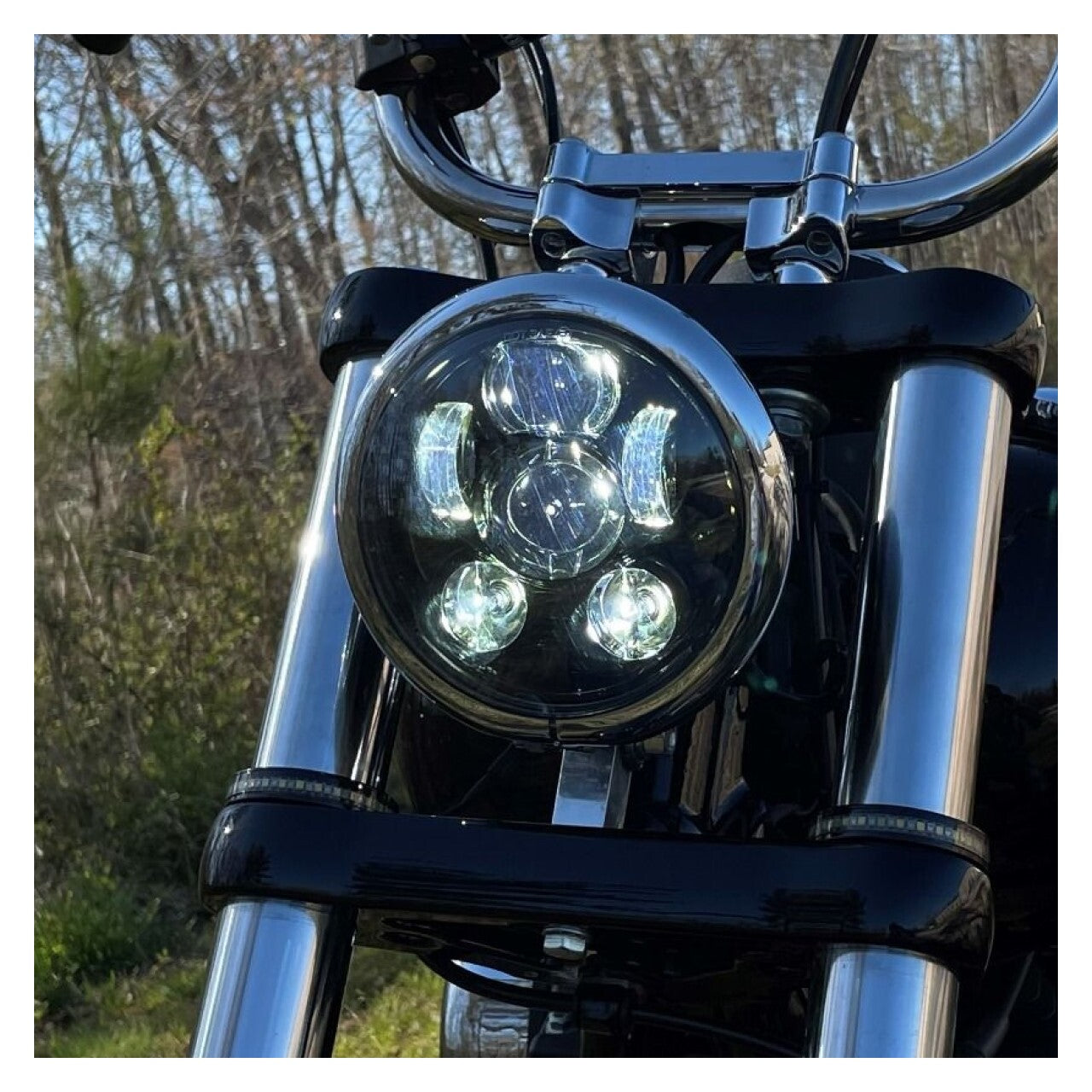 Faro delantero LED Custom Dynamics de 5 3/4" para Harley Dyna, Softail y Sportster (1986-2022)