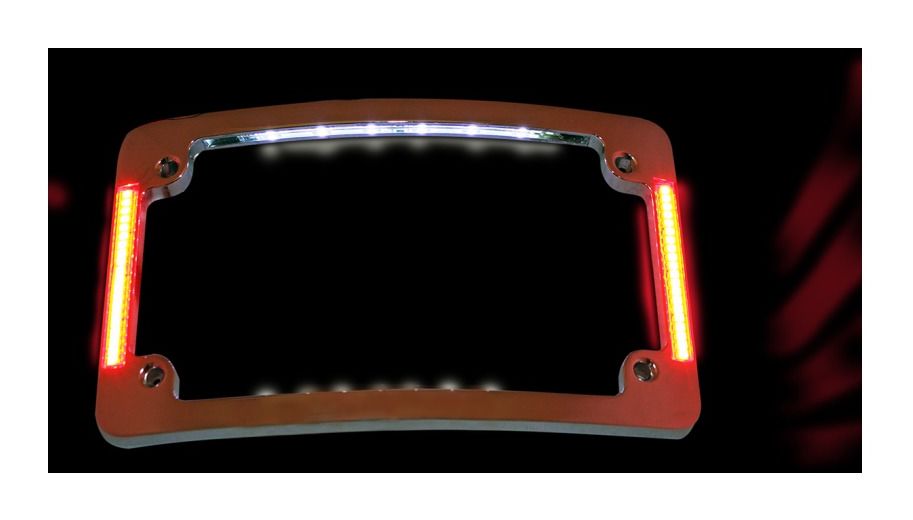 Marco para matrícula de radio LED todo en uno Custom Dynamics