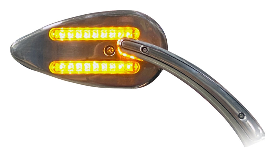 Espejos LED con intermitentes Custom Dynamics para Harley