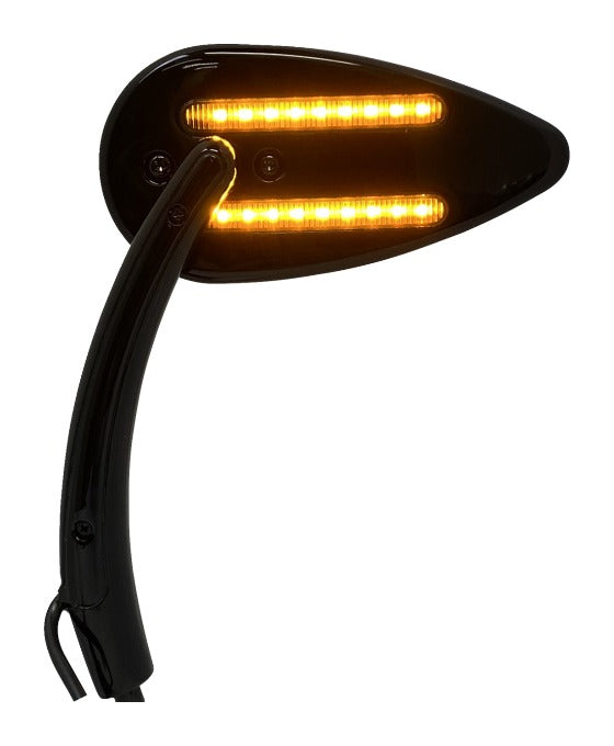 Espejos LED con intermitentes Custom Dynamics para Harley