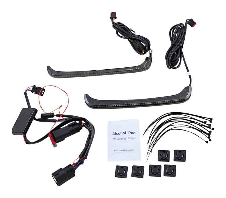 Luces para alforjas secuenciales de perfil bajo Custom Dynamics Bagz para Harley Touring