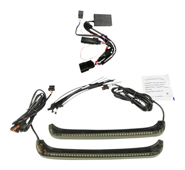 Luces para alforjas secuenciales de perfil bajo Custom Dynamics Bagz para Harley Touring