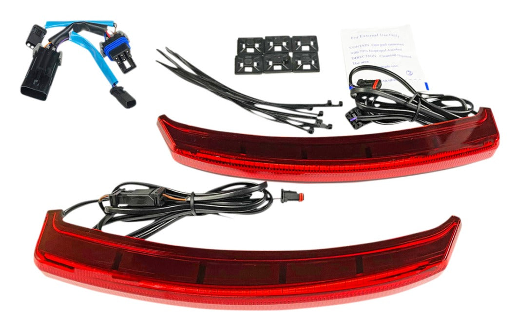 Luces para alforjas de perfil bajo Custom Dynamics Bagz para Indian Touring