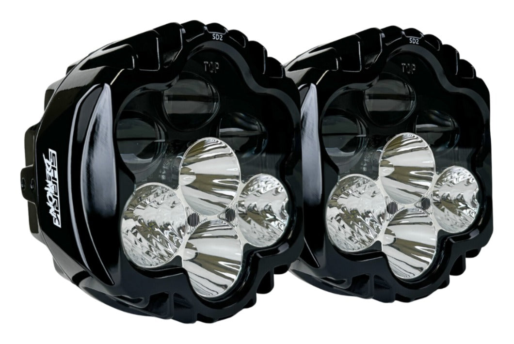 Faro delantero Shark Demon 2 de Custom Dynamics para Harley Road Glide 2015-2025
