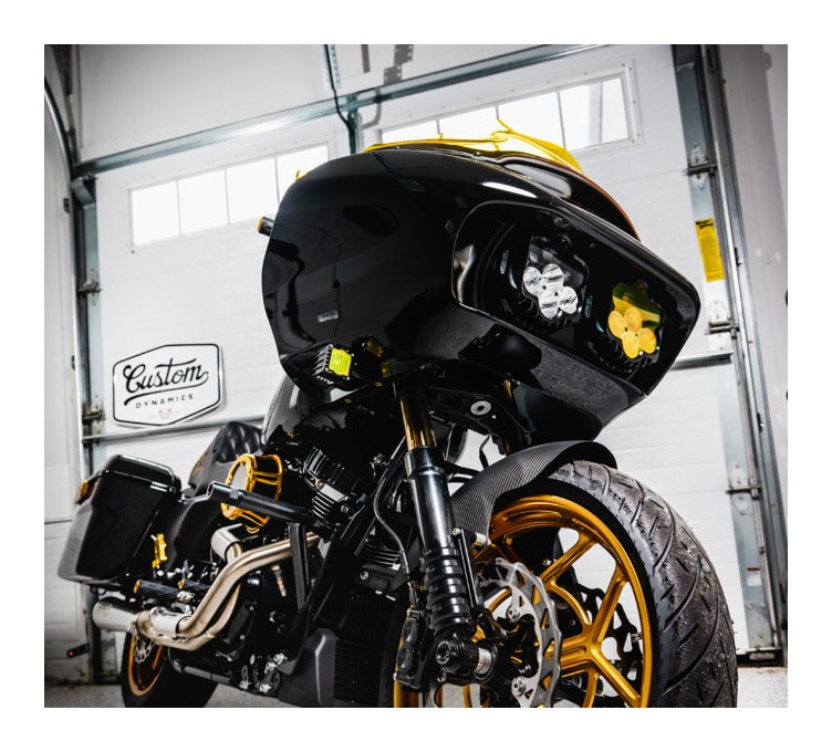 Faro delantero/antiniebla Shark Demon de Custom Dynamics para Harley Road Glide 2015-2025