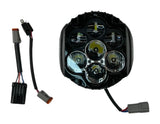 Faro delantero Shark Demon 2 de Custom Dynamics para Harley Touring (1994-2025)