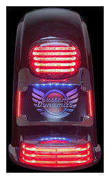 Soporte de matrícula con eliminador de intermitentes Custom Dynamics para Harley Touring (1997-2025)
