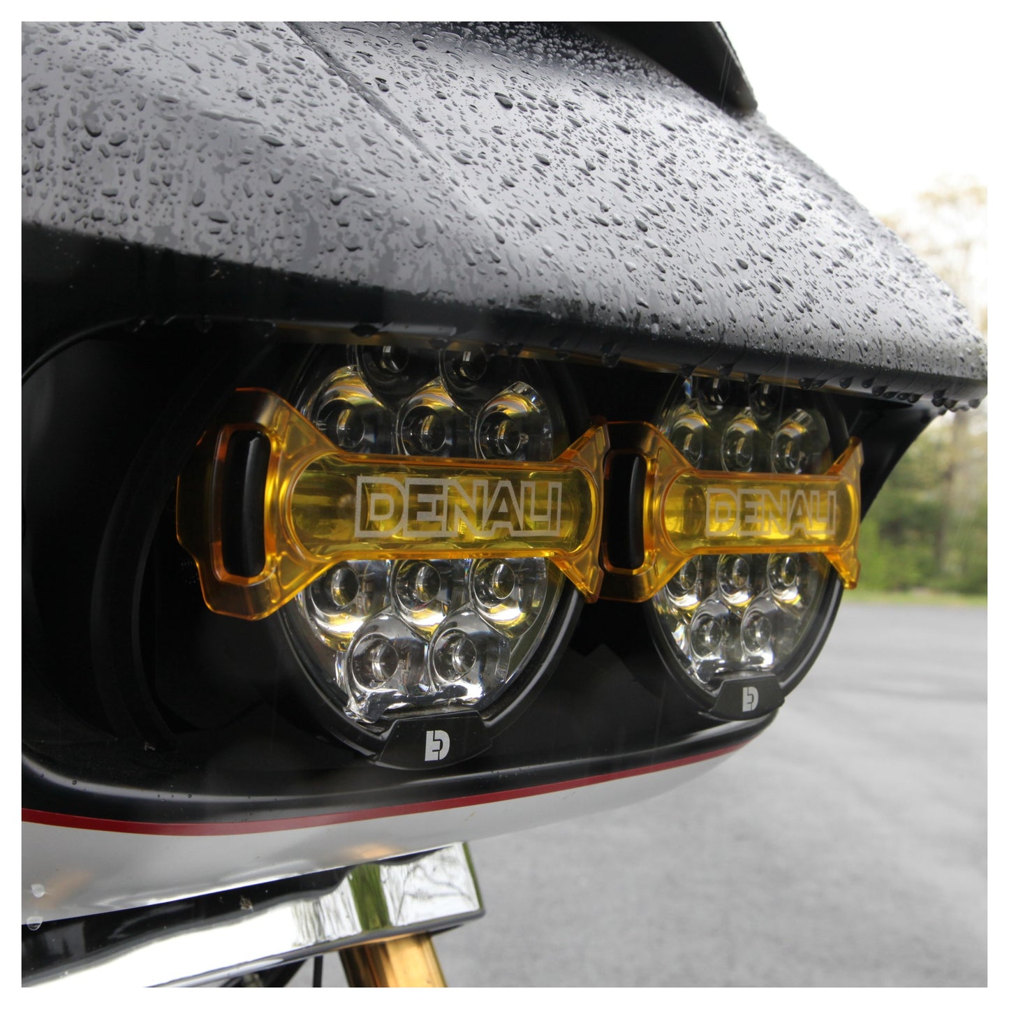 Kit de faros LED Denali Destroyer para Harley Road Glide 2015-2025
