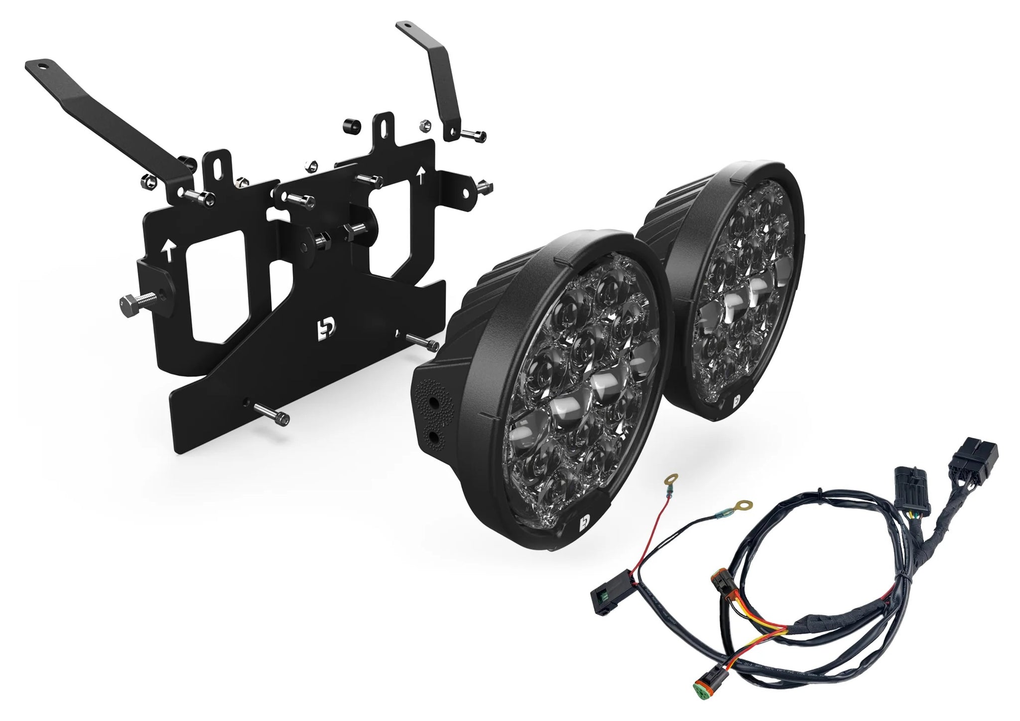 Kit de faros LED Denali Destroyer para Harley Road Glide 2015-2025