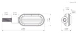 Intermitentes LED M8 con interruptor trasero para Denali T3