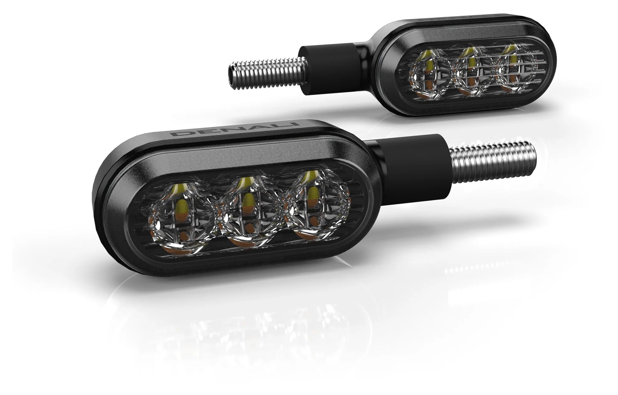 Intermitentes LED M8 con interruptor trasero para Denali T3