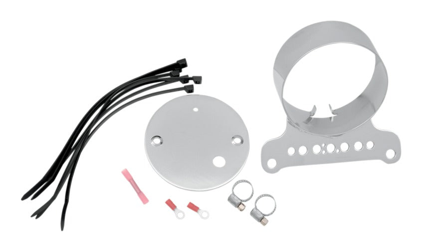 Soporte de calibre único Drag Specialties para Harley