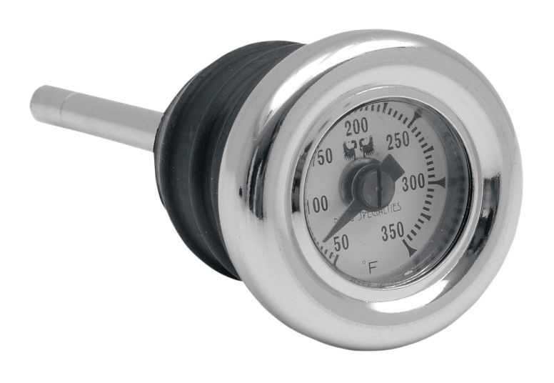 Medidor de temperatura del tapón de aceite Drag Specialties para Harley
