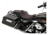 Asiento doble Predator III de Drag Specialties para Harley