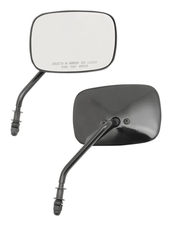 Espejos rectangulares estilo OEM Drag Specialties para Harley