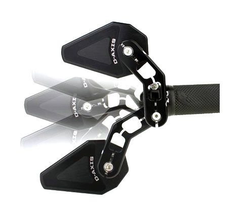 Espejo retrovisor de extremo de manillar con eje D de Driven Racing