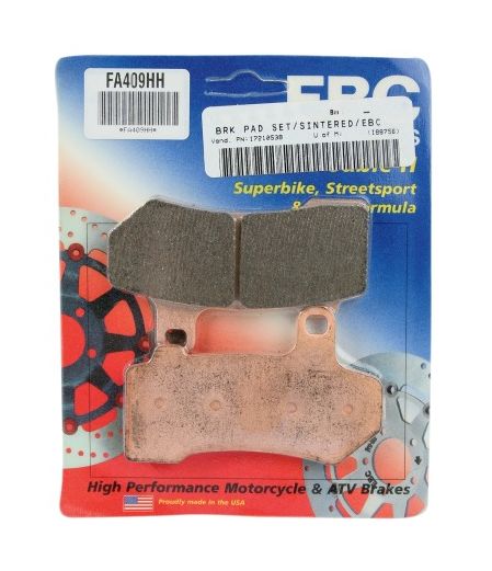 Pastillas de freno delanteras y traseras sinterizadas EBC Brakes Double-H para Harley Touring/V-Rod 2006-2026