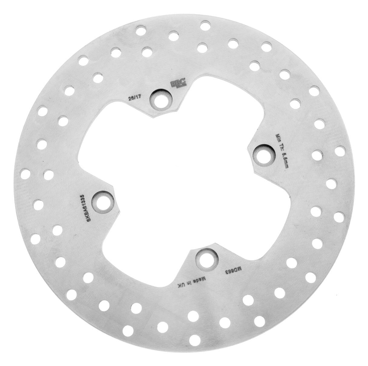 Rotor de freno trasero estándar EBC