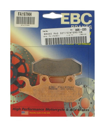 Pastillas de freno sinterizadas doble H EBC FA197HH