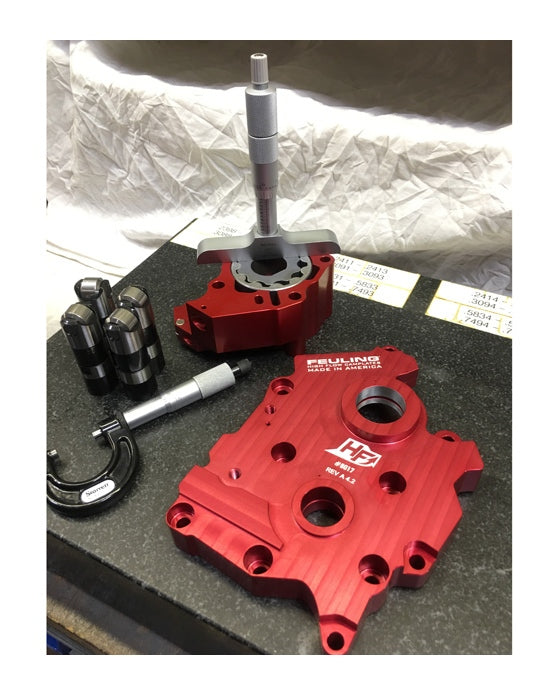 Kit de bomba de aceite y placa de matrícula Feuling Race Series para Harley