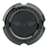 Varilla de nivel de aceite magnética moleteada de acero inoxidable Figurati Designs para Harley