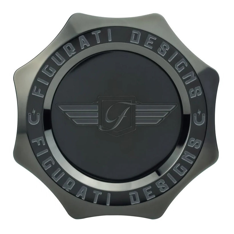 Varilla de nivel de aceite magnética curva de acero inoxidable de Figurati Designs para Harley