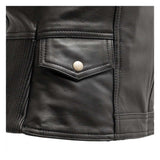 First Manufacturing Lolita Chaleco de cuero para mujer